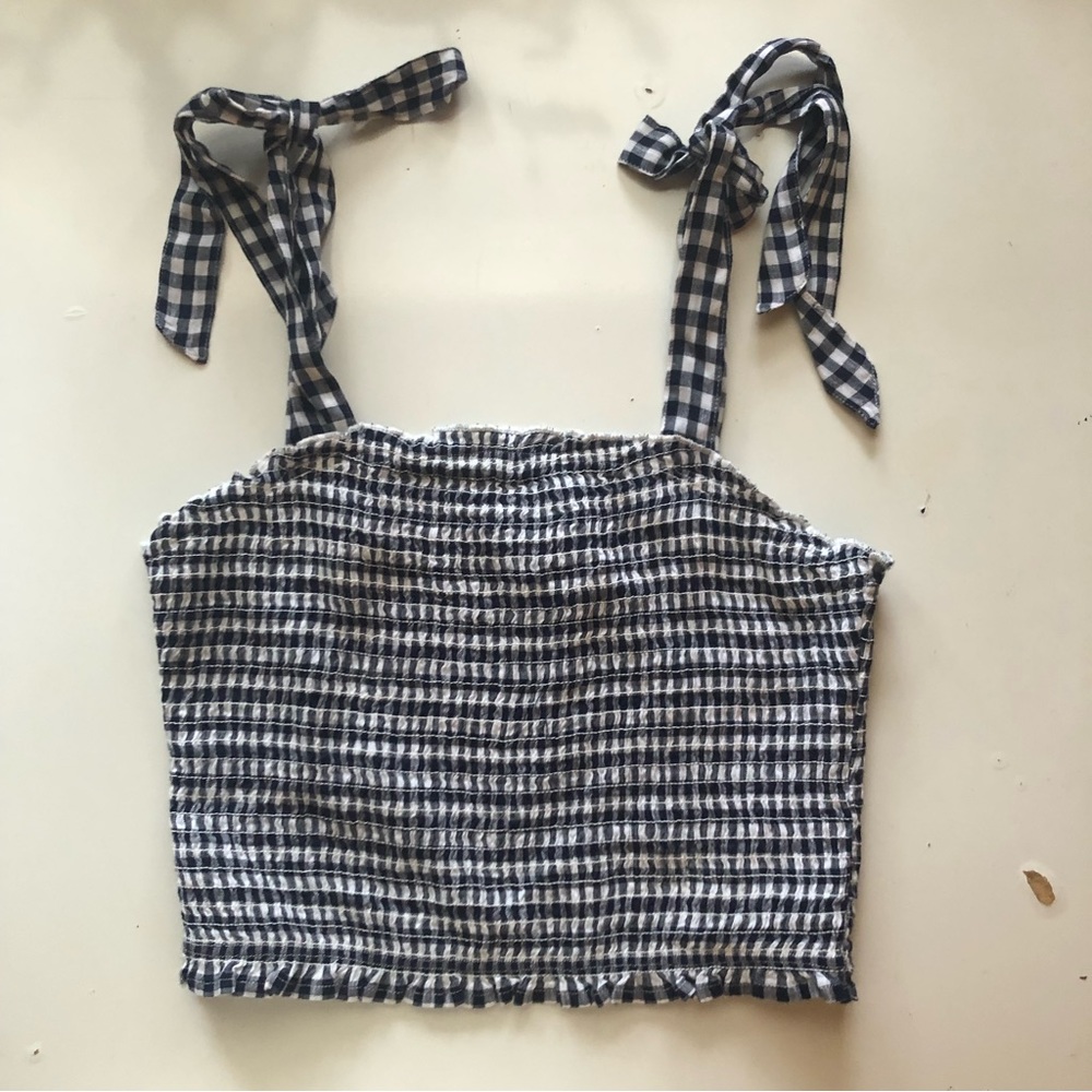 LAST CHANCE - FREE WITH PURCHASE Rahi gingham top (size small)